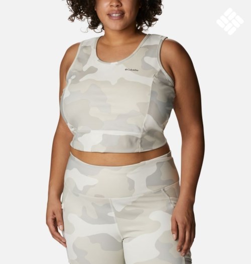 Women's Columbia Windgates II Cropped Tanks Camo | Plus Size CA-O135C